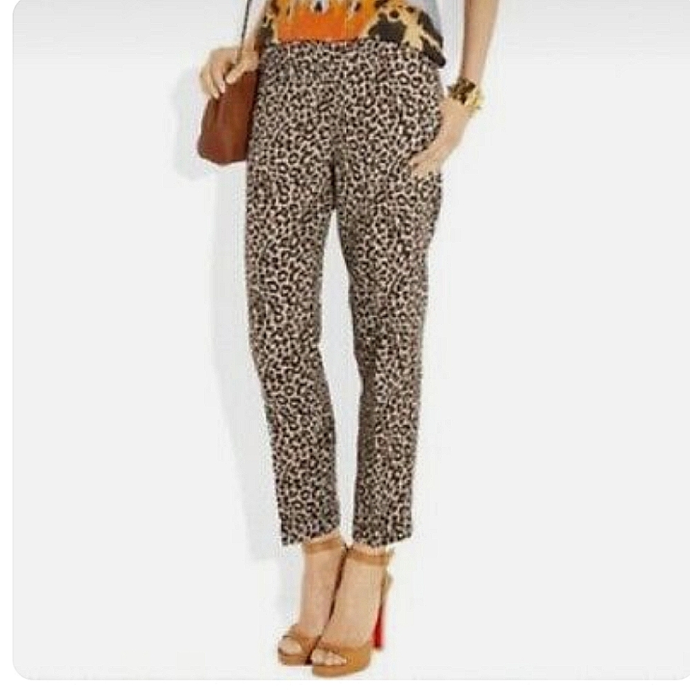 🌿J. CREW LEOPARD PRINT PANTS🌿 - Picture 1 of 7